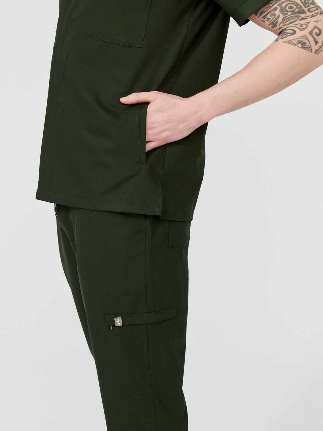 Cosa Tri Men's Scrubs - Pine Green