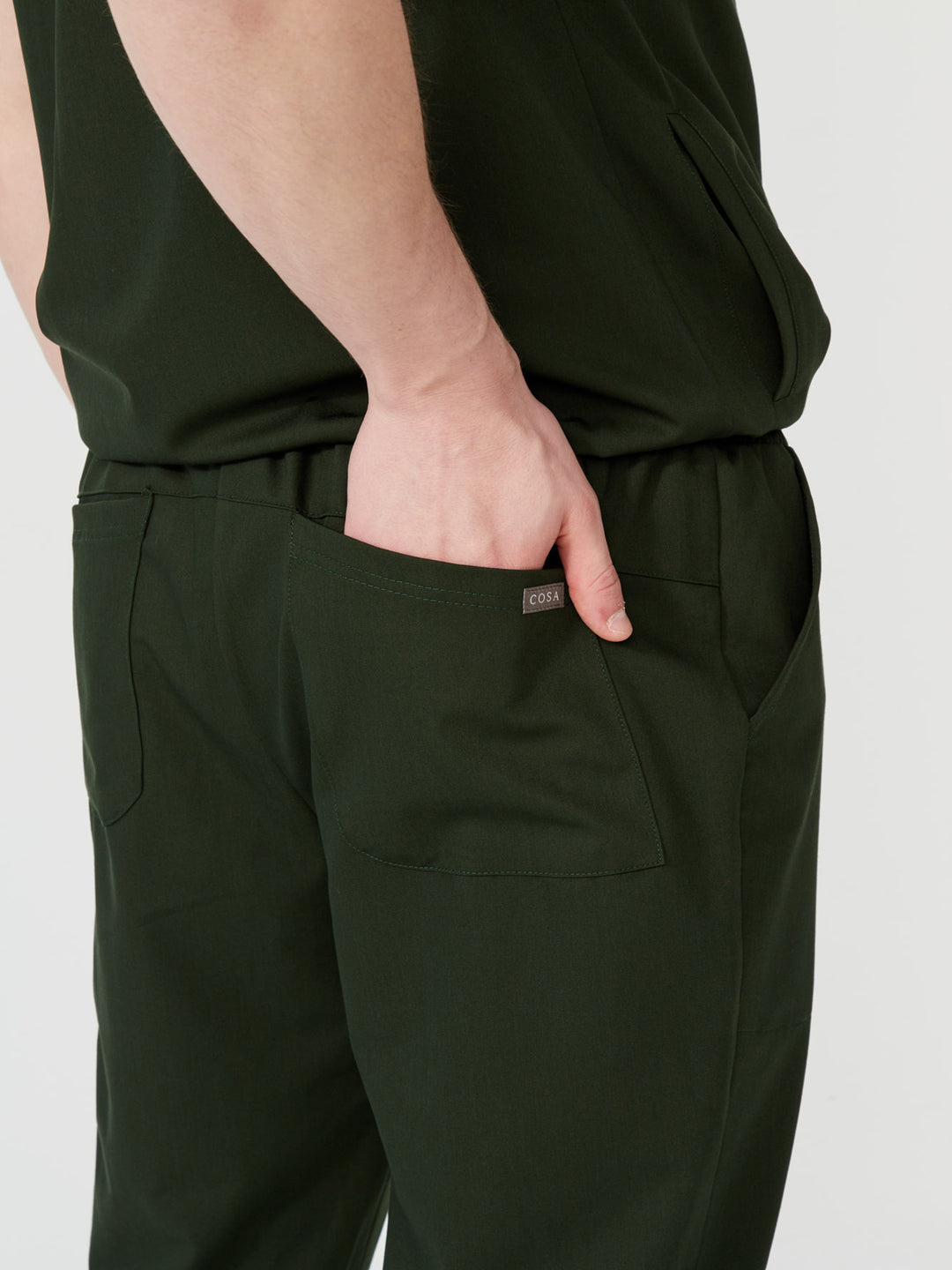 Cosa Tri Men's Scrubs - Pine Green