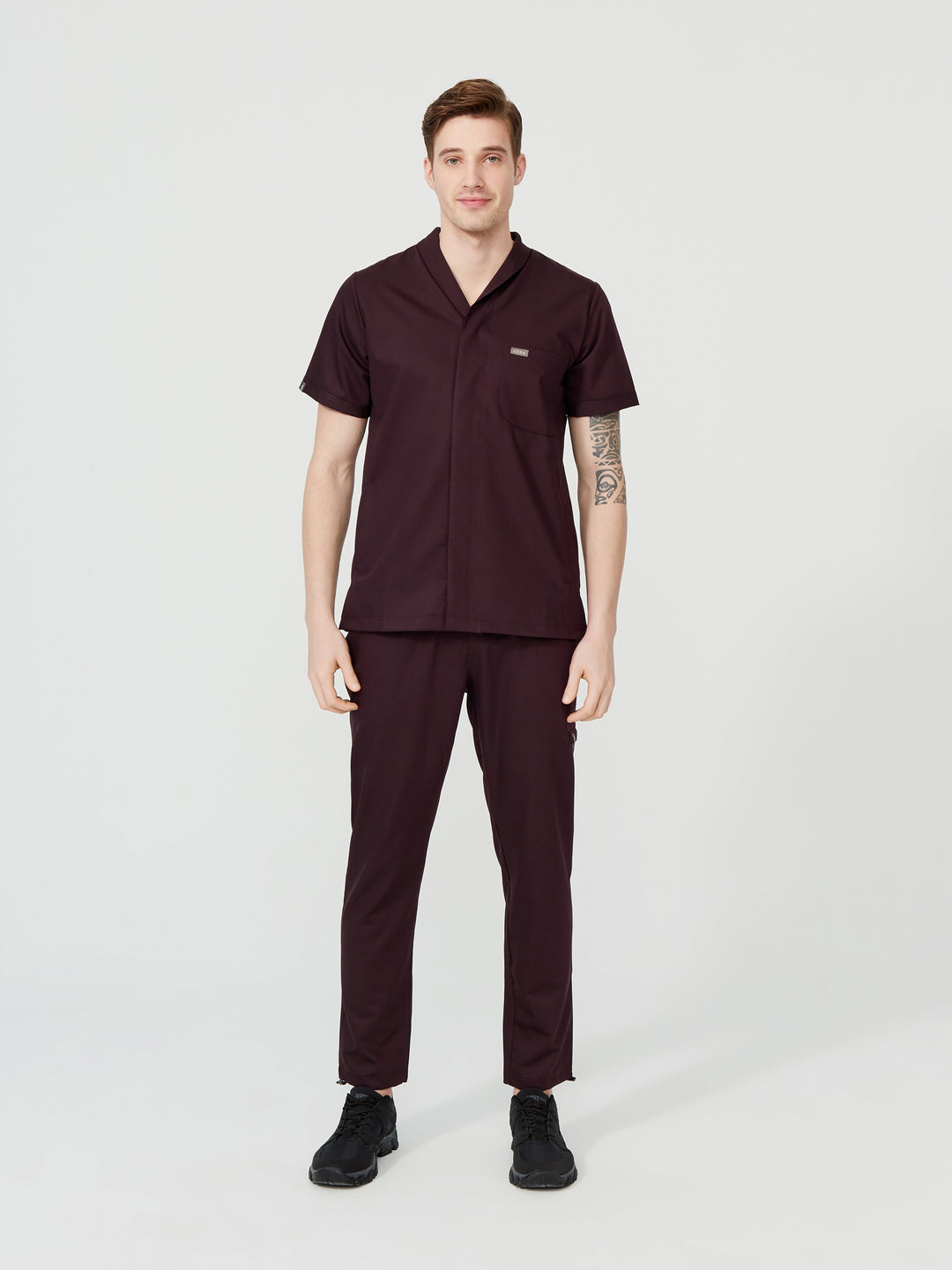 Cosa Tri Men's Scrubs - Plum