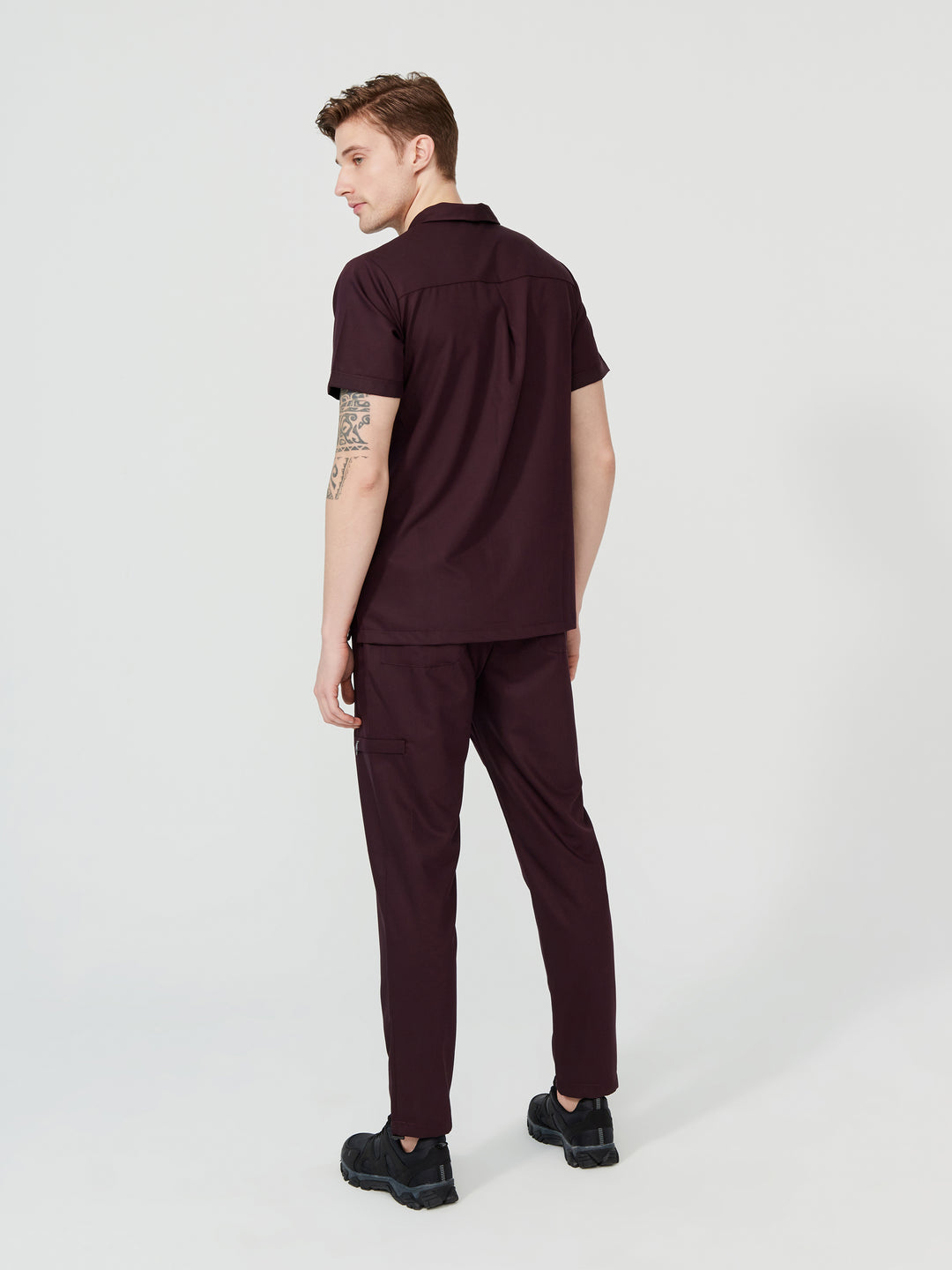 Cosa Tri Men's Scrubs - Plum