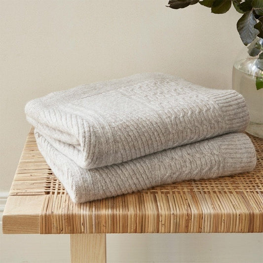Wool Blend Sofa Throw 130x170 cm – Super Premium Quality