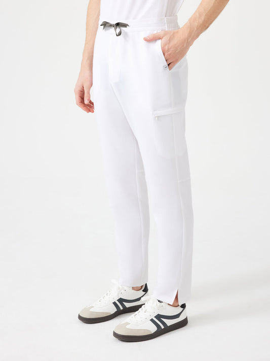 Cosa Altius Men's Straight Fit Trousers - White