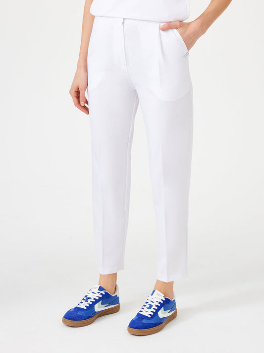 Cosa Citius Women's Pleated Trousers - White